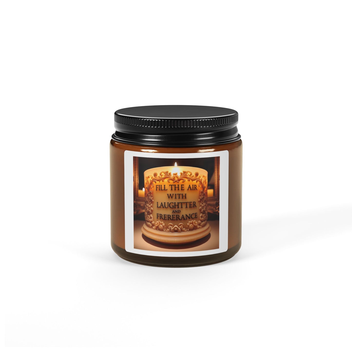 Scented Soy Candle (Multi-Size, Amber Jar)